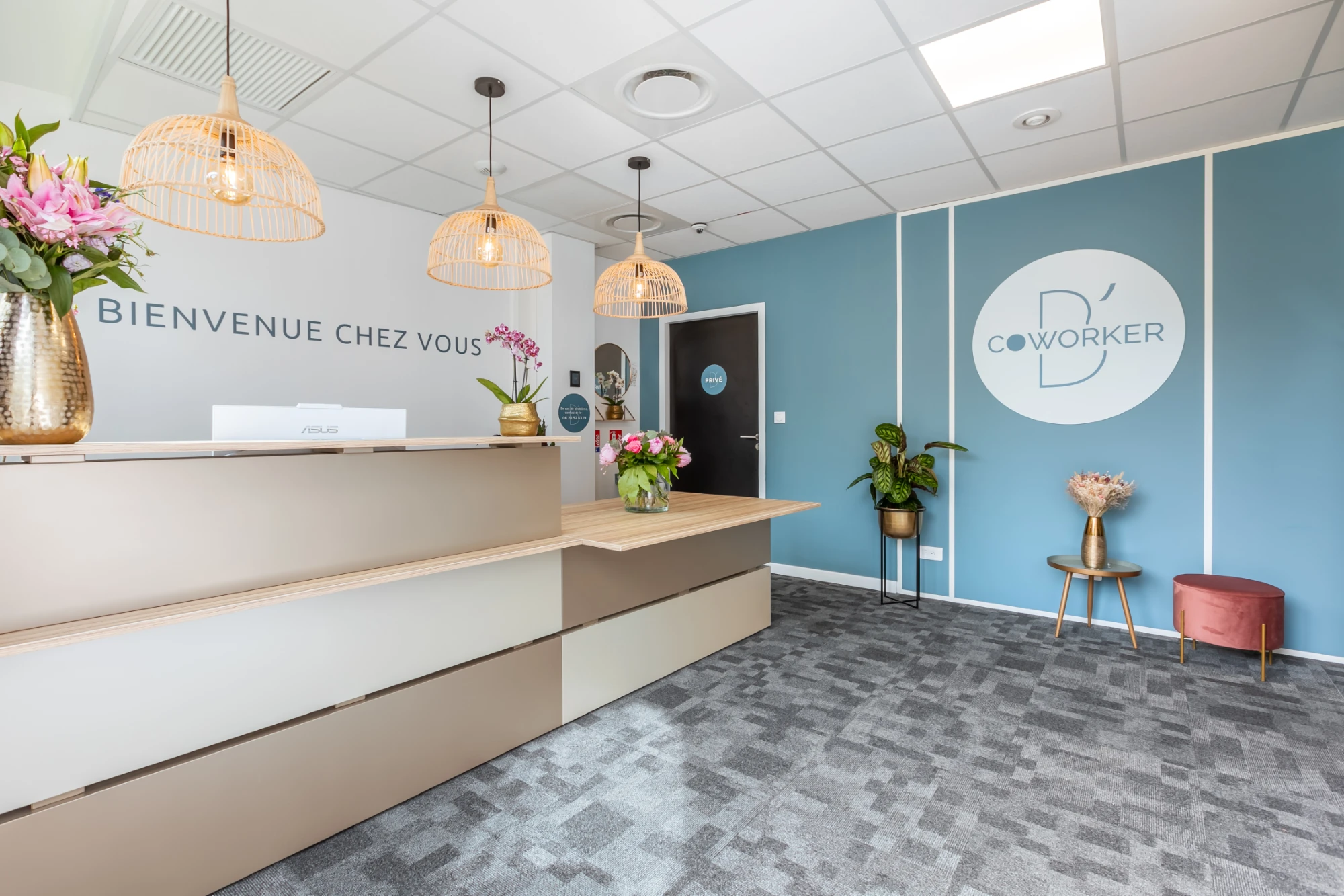 Bureau pour 16 postes · B'Coworker Sophia Antipolis
